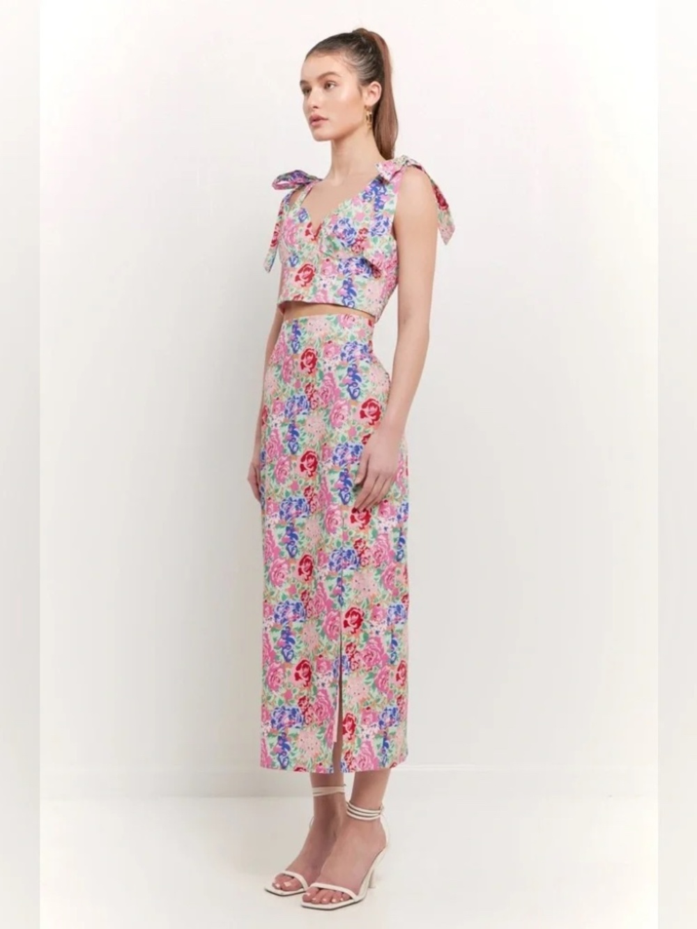 NWT Endless Rose Pink Floral Skirt